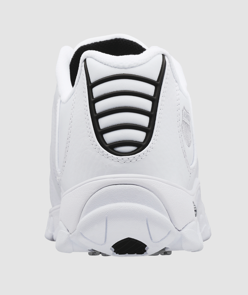 K-Swiss St329 Cmf - White/Black/Silver - 03426-129-Xw (Wide) — product view 6