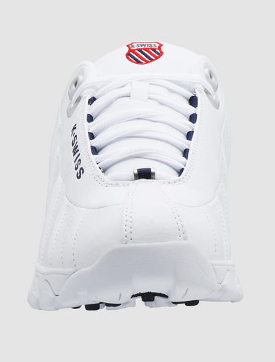 K-Swiss St329 Cmf - 03426-130-Xw (Wide) - White / Navy / Red (Men's) — product view 5