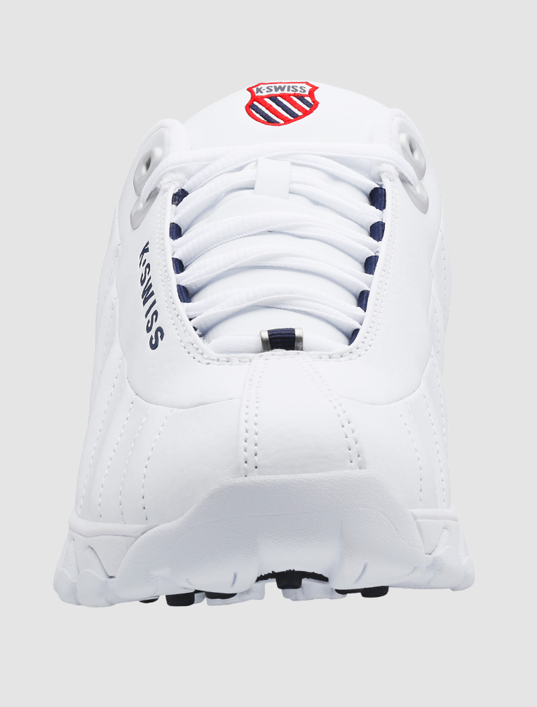 K-Swiss St329 Cmf - 03426-130-Xw (Wide) - White / Navy / Red (Men's) — product view 5