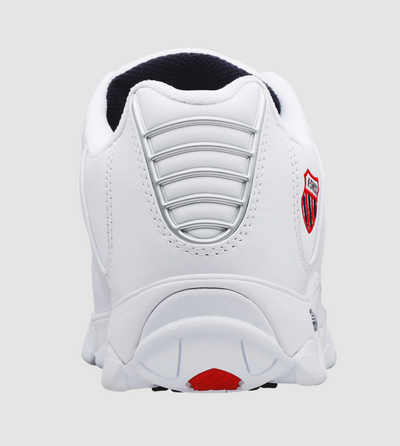 K-Swiss St329 Cmf - 03426-130-Xw (Wide) - White / Navy / Red (Men's) — product view 6