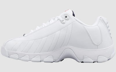 K-Swiss St329 Cmf - 03426-130-Xw (Wide) - White / Navy / Red (Men's) — product view 4