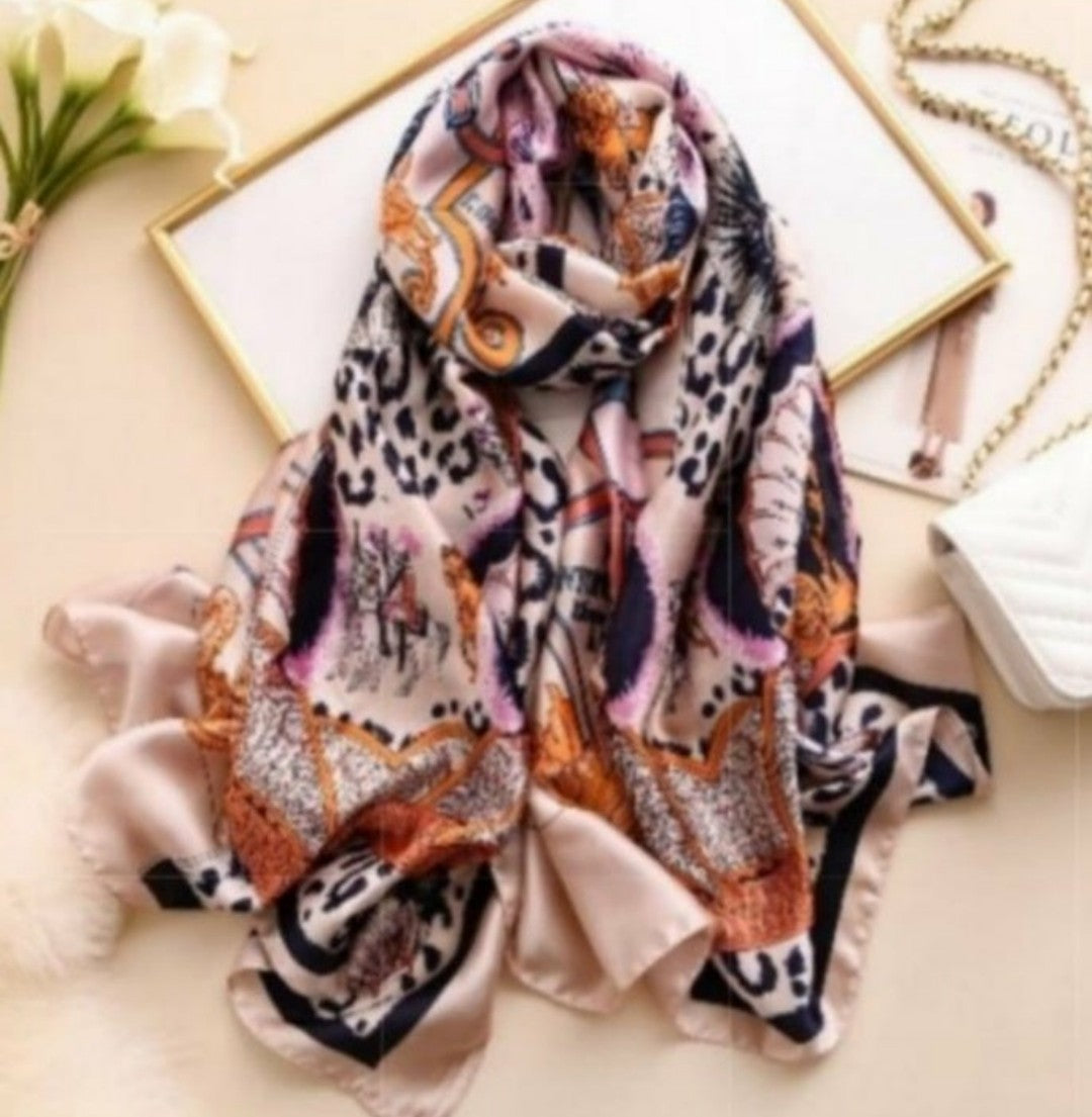 Scarves & Fedoras  PINK SILK SCARF – product view 1