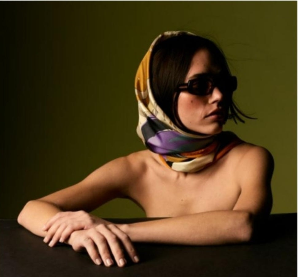 Scarves & Fedoras  BAROCCO 100% ITALIAN SILK SCARF – product view 1
