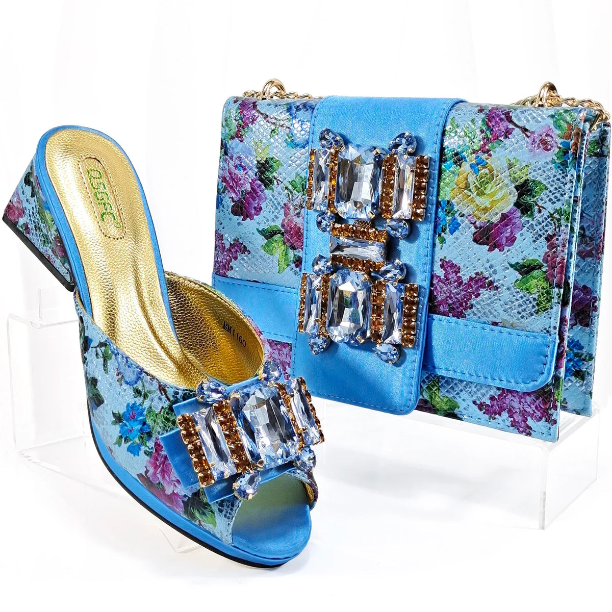 EdleessFashion  Shoes And Bag Matching Set For Party HAA1-9 – product view 1