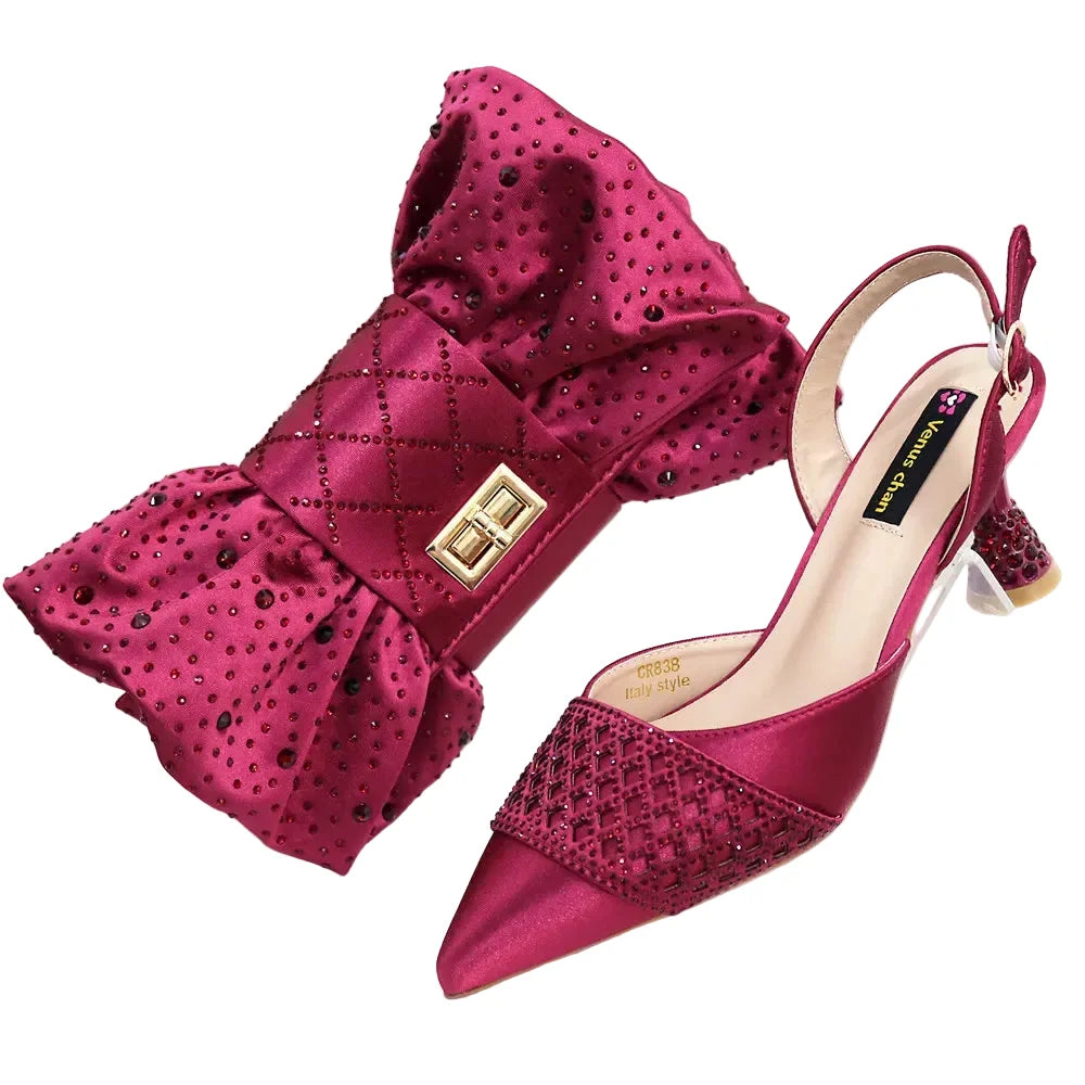 Latest Women Italian Shoes and Matching Bags TE342 – product view 9