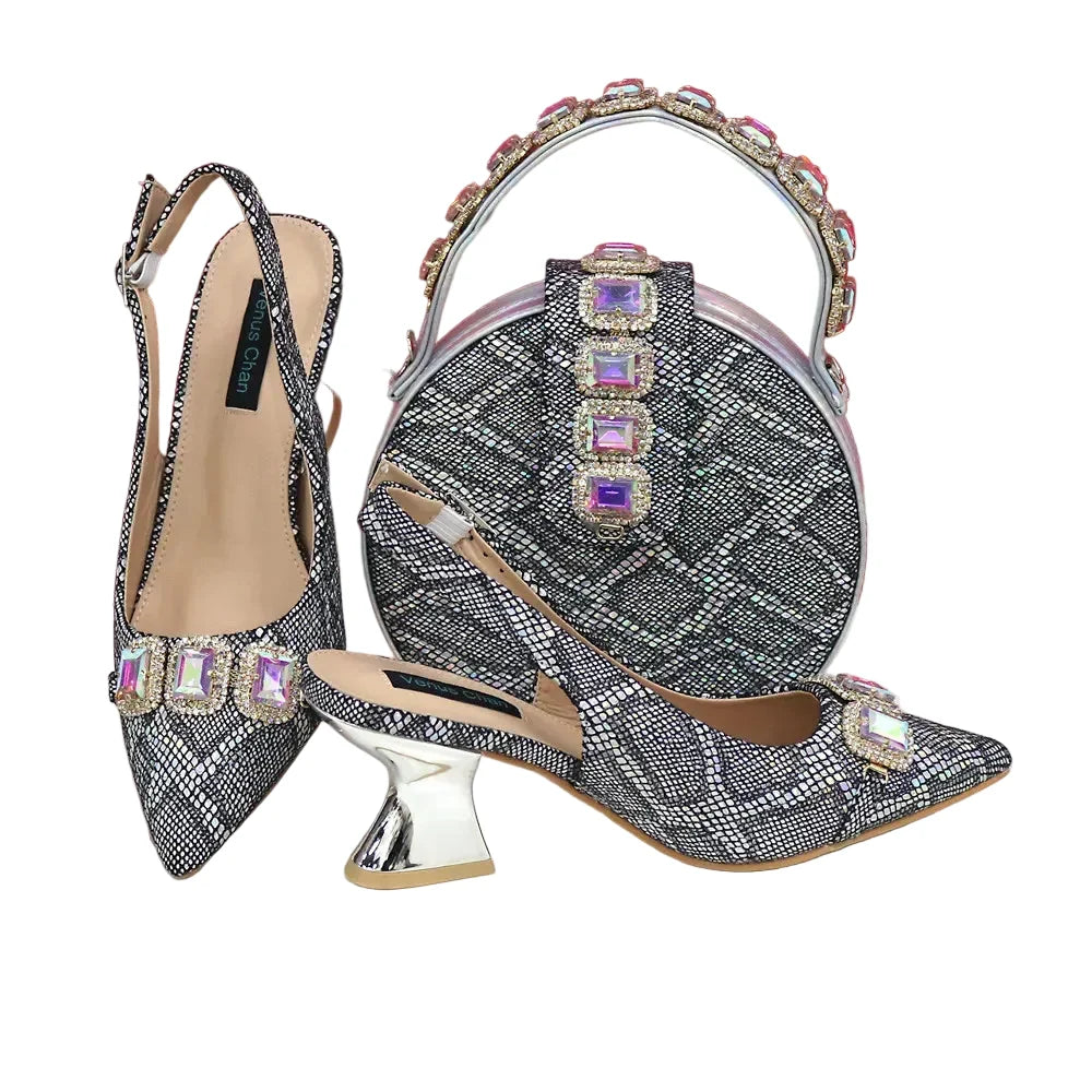 Newest Style Platform Shoes and Matching Bag Set JH654 – product view 5