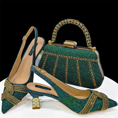 Lastest Italian Style Shoes with Matching Bag Set ED1290