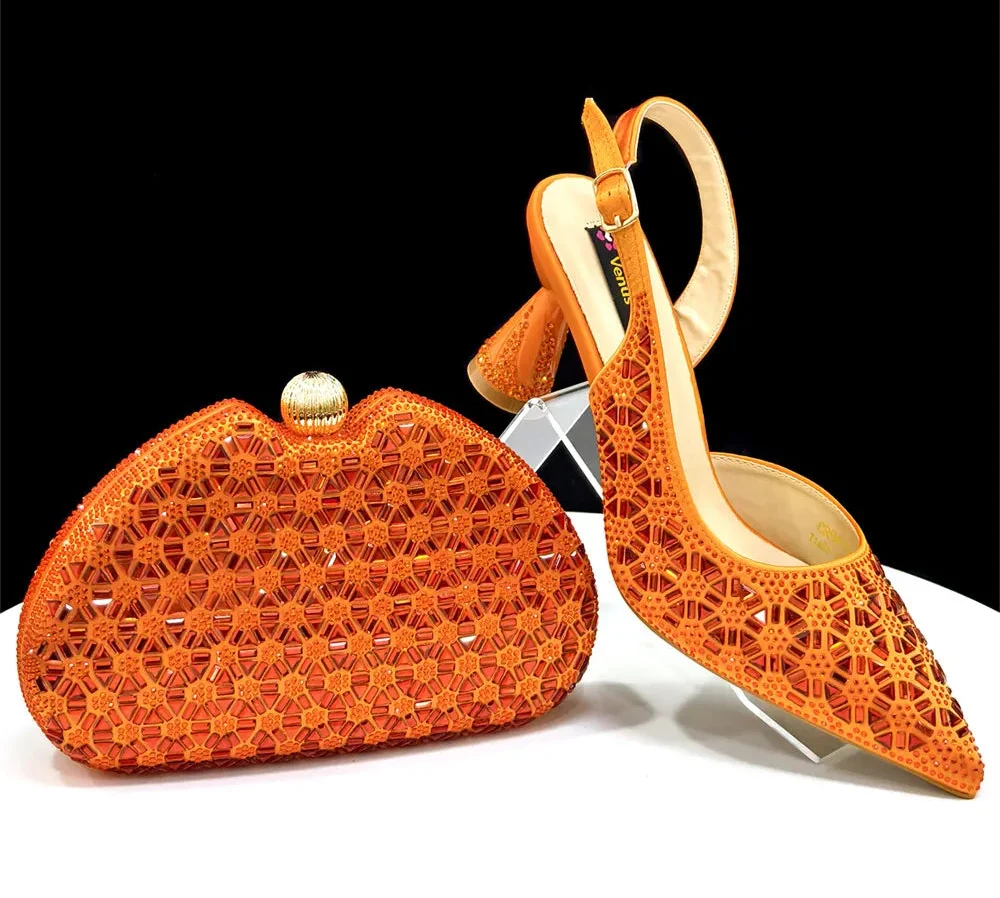 Elegant Italian Design Women's Shoes and Bag Set EDS45 – product view 1