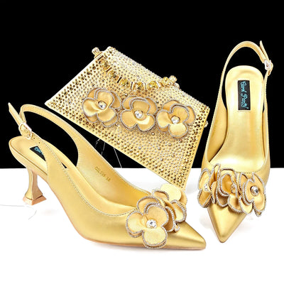 Italian Shoes And Bag Sets For Evening Party ED128