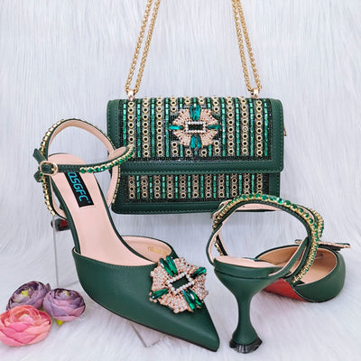 Italian Shoes And Bag Sets For Evening Party HGG1-20