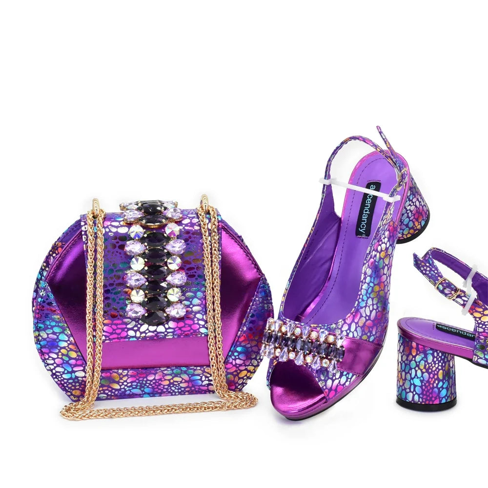 High Quality Style Ladies Shoes And Bags Set Hfg1-2 – product view 2