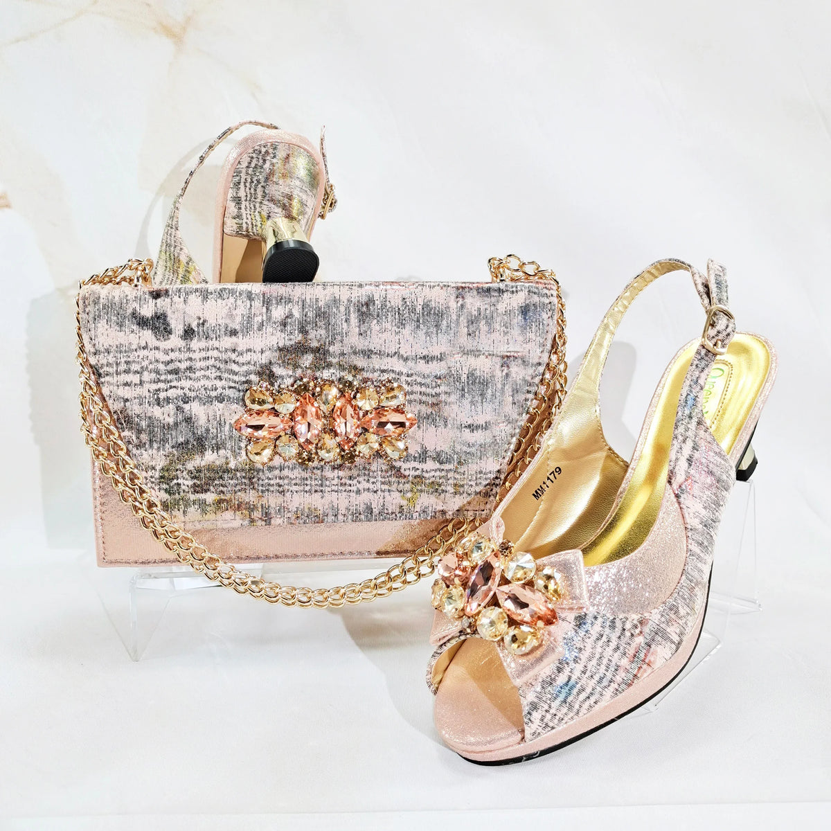 Charming Shoes And Bag Matching Set HN1-1 – product view 7
