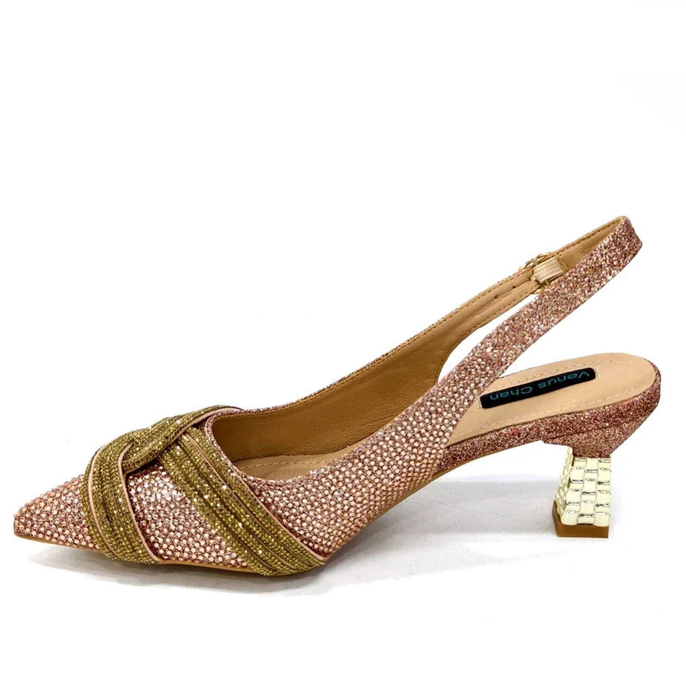 EdleessFashion  Women's Shoes and Bag Set with Rhinestone ED129 – product view 12
