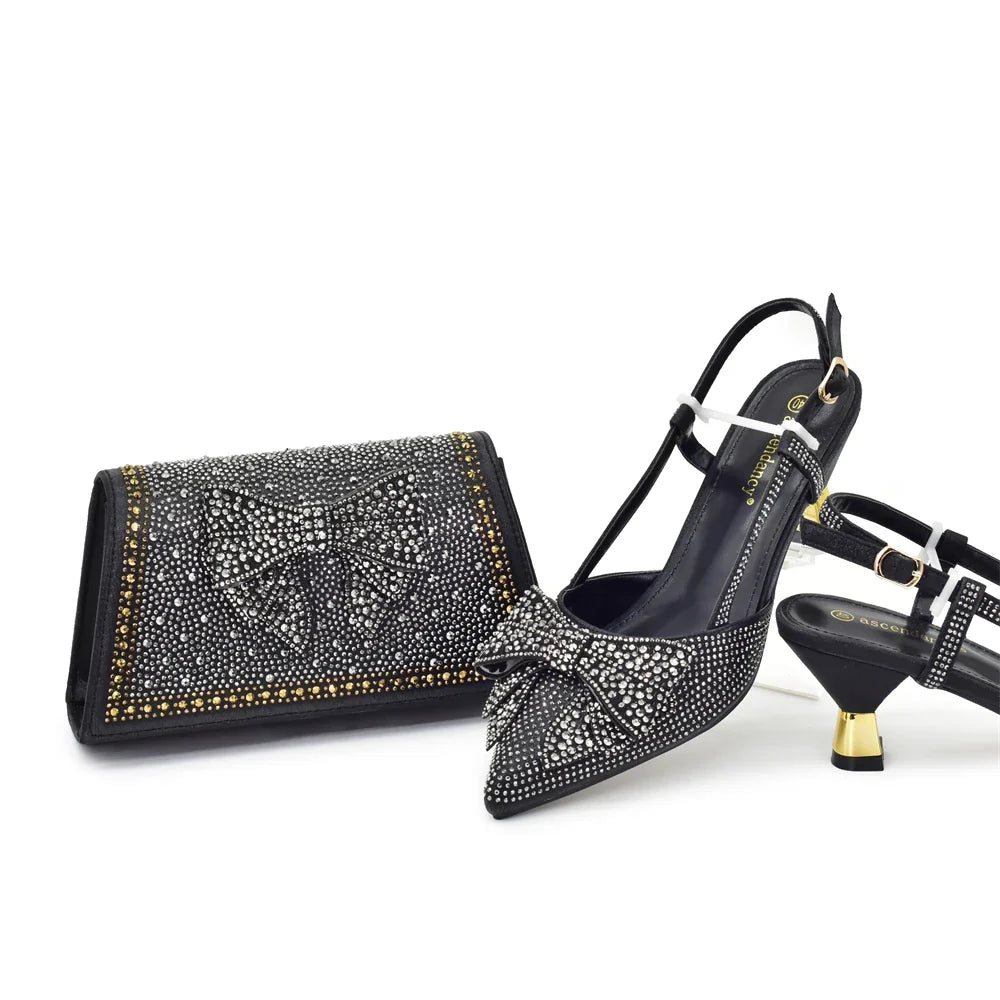 Italian Shoes And Bag Sets For Evening Party EDHFG1-1 – product view 2