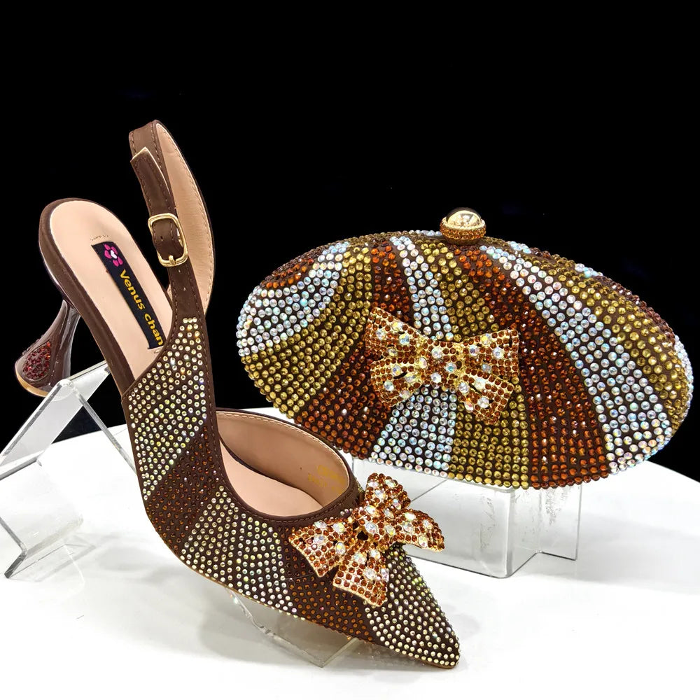Italian Shoes And Bag Sets For Evening Party Ho1-1 – product view 3