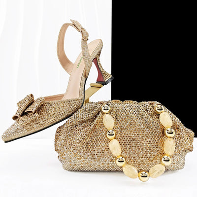 High Quality Style Ladies Shoes And Bags Set EDHC1-1