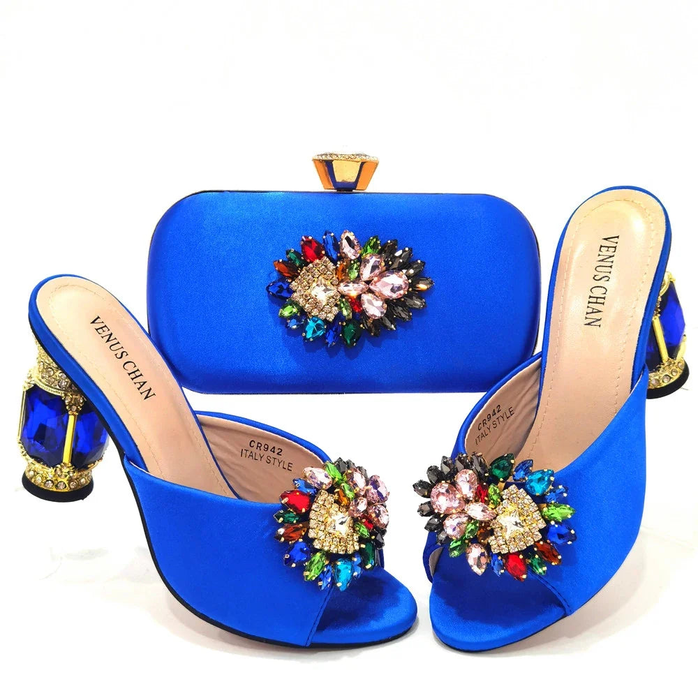 Italian blue Shoes And Bag Sets HSD1-35 – product view 5