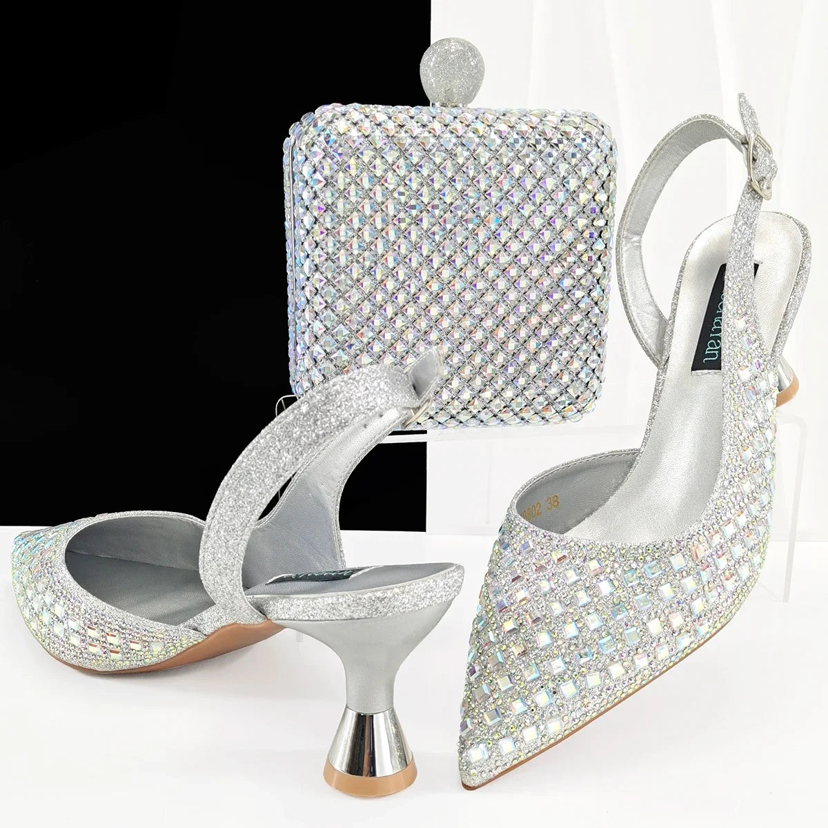 Lastest Italian Design Ladies Shoes with Matching Bag Set HZS1-1 – product view 5