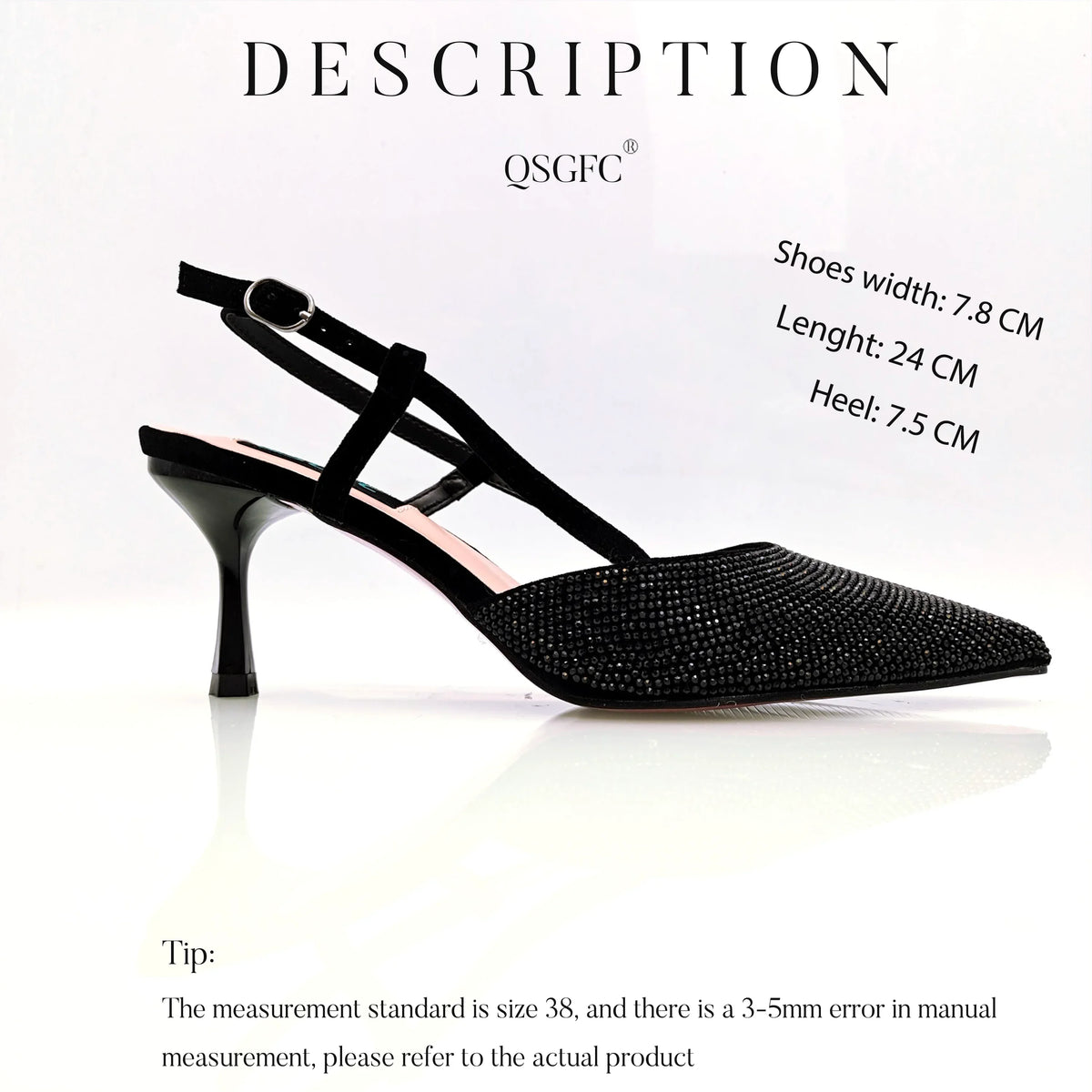 Fashion Shoulder Bag and Strap High Heels Set – product view 15