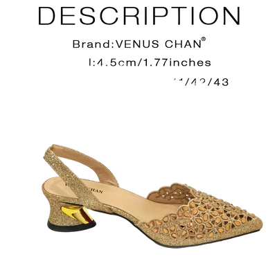 New Low Heel Pointed-Toe Shoes and Bags Set