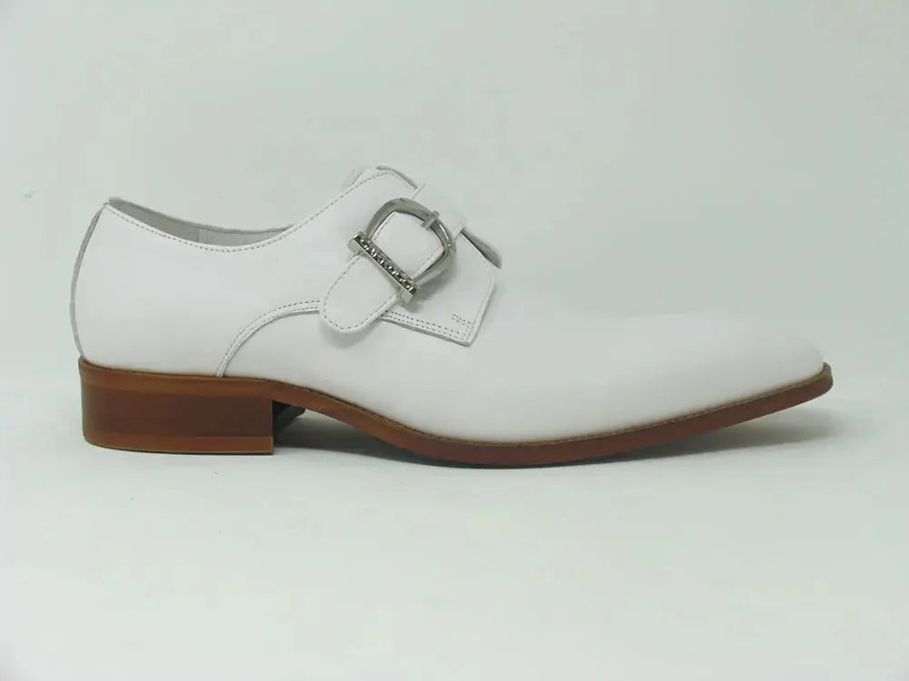 Carrucci Shoes Buckle Monk Strap Leather Loafer KS503 35 view 11