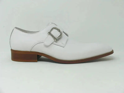 Carrucci Shoes Buckle Monk Strap Leather Loafer KS503 35 view 11