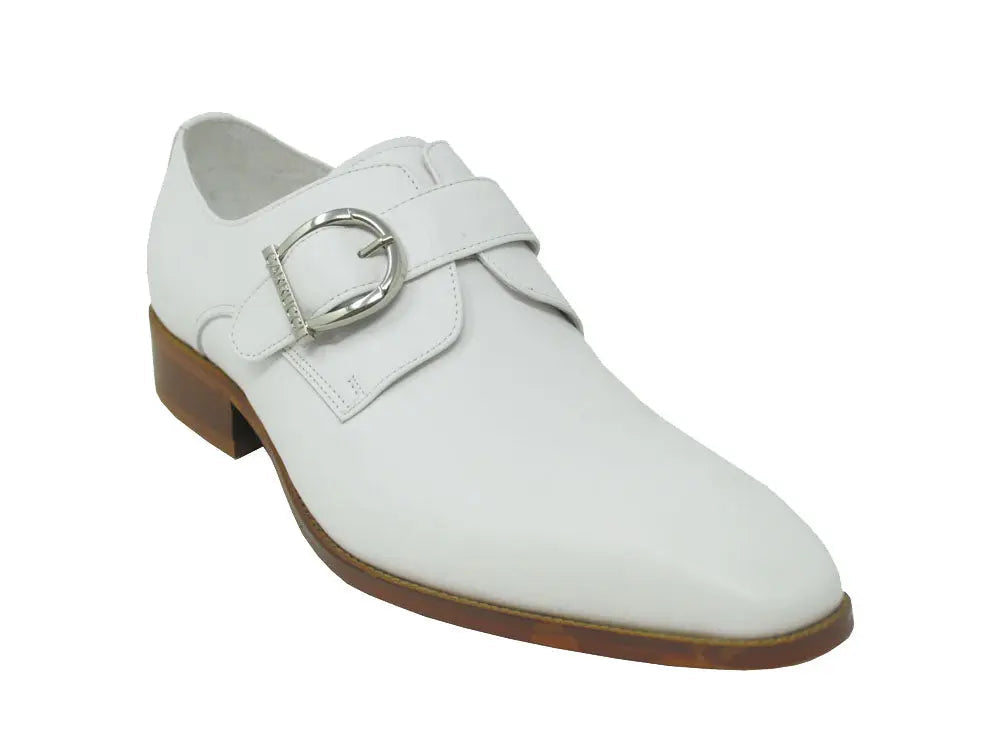 Carrucci Shoes Buckle Monk Strap Leather Loafer KS503 35 view 12