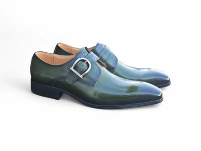 Carrucci Shoes Buckle Monk Strap Leather Loafer KS503 35 view 14