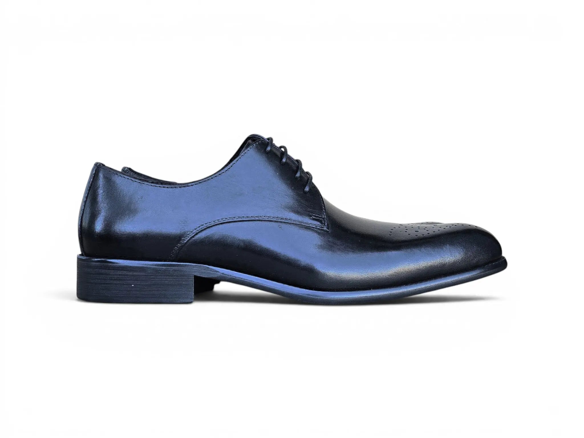 Carrucci Shoes Men's Signature Burnished Lace Up Derby Calfskin Leather KS479 04