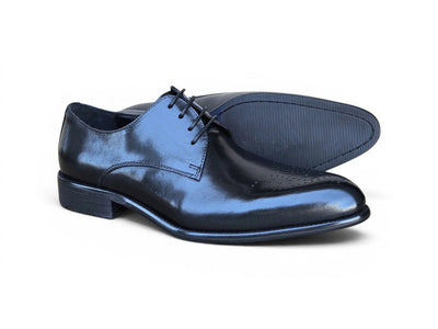 Carrucci Shoes Men's Signature Burnished Lace Up Derby Calfskin Leather KS479 04