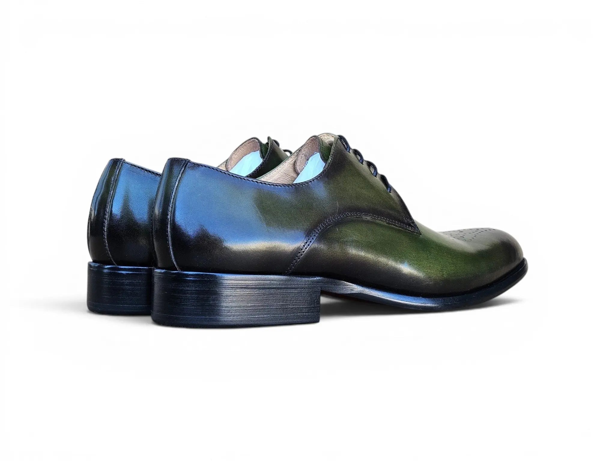 Carrucci Shoes Men's Signature Burnished Lace Up Derby Calfskin Leather KS479 04