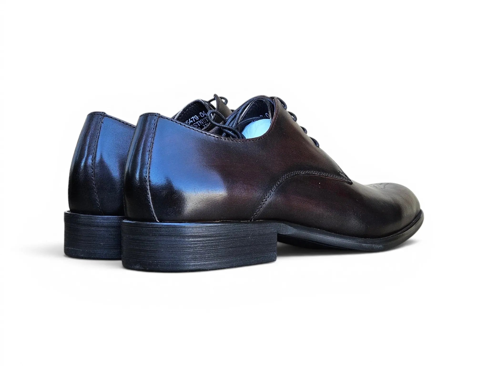 Carrucci Shoes Men's Signature Burnished Lace Up Derby Calfskin Leather KS479 04