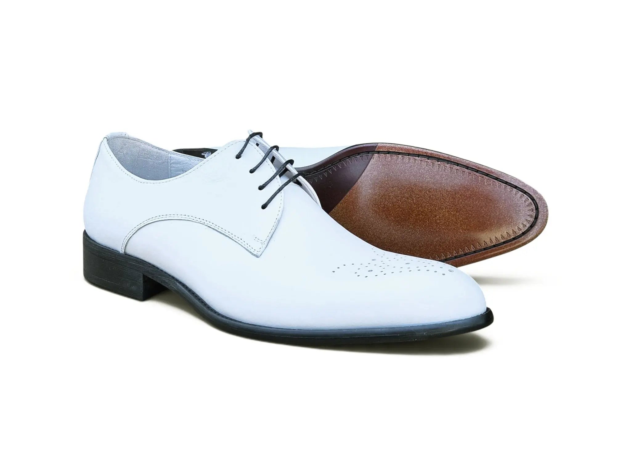 Carrucci Shoes Men's Signature Burnished Lace Up Derby Calfskin Leather KS479 04