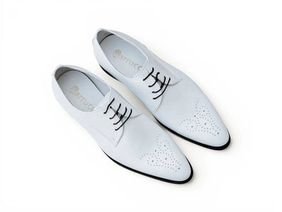 Carrucci Shoes Men's Signature Burnished Lace Up Derby Calfskin Leather KS479 04