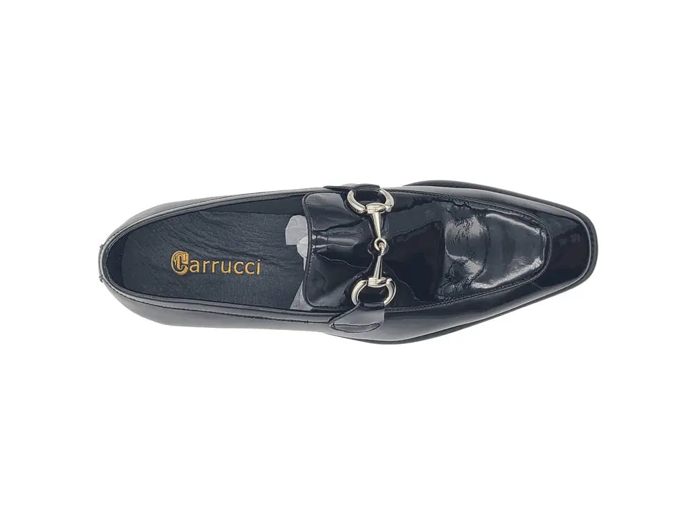 Carrucci Shoes Signature Horse Bit Calfskin Slip On Loafer KS509 28P side view