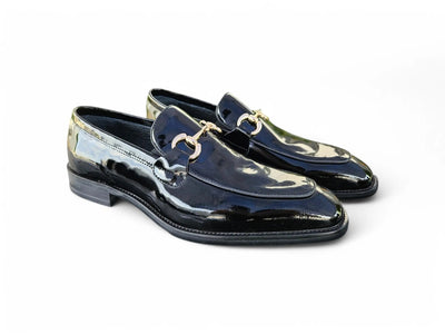 Carrucci Shoes Signature Horse Bit Calfskin Slip On Loafer KS509 28P detail view