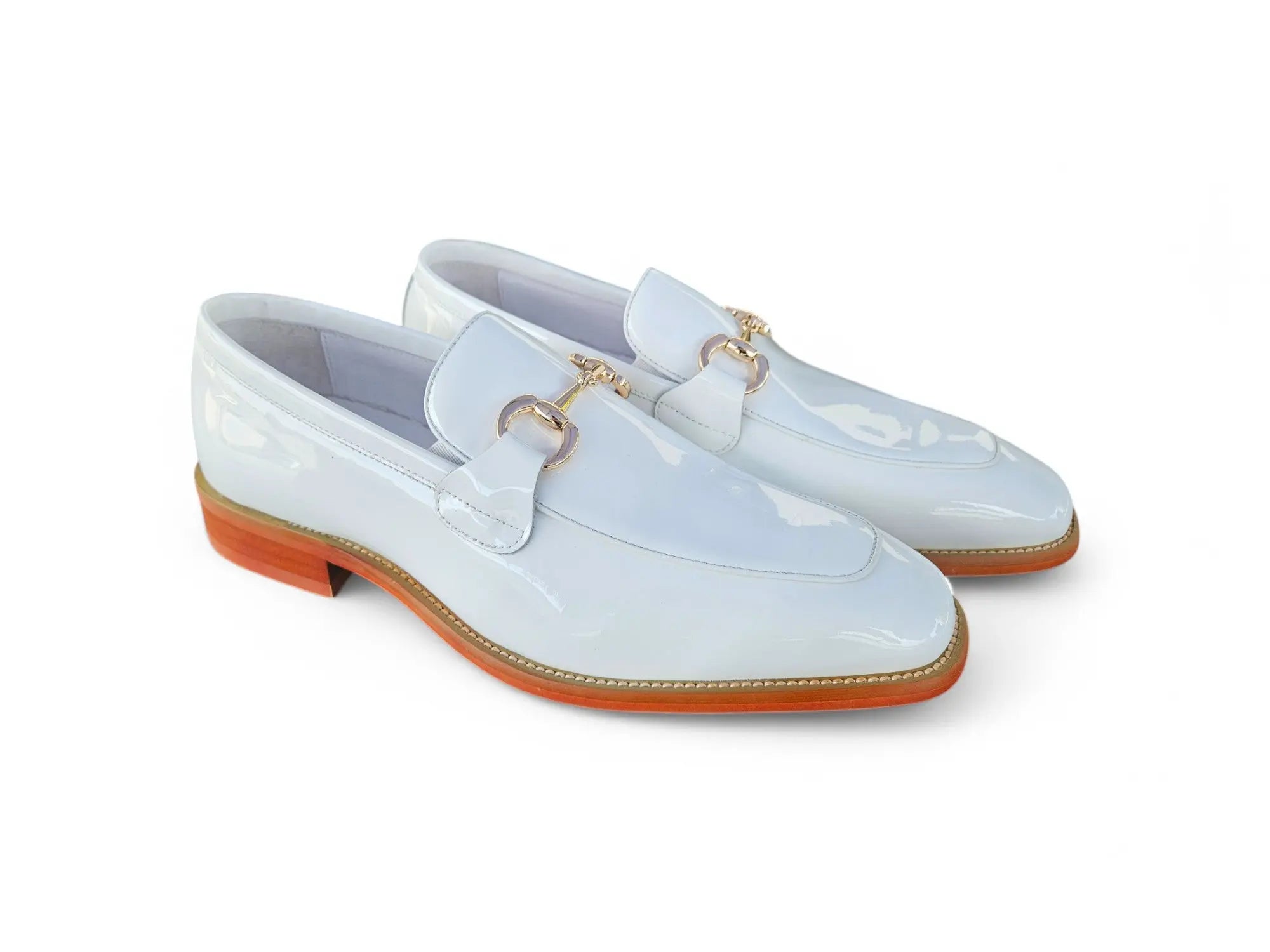 Carrucci Shoes Signature Horse Bit Calfskin Slip On Loafer KS509 28P view 7