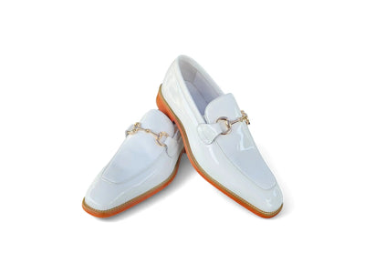 Carrucci Shoes Signature Horse Bit Calfskin Slip On Loafer KS509 28P view 8