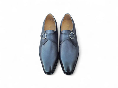 Carrucci Shoes Brandless Monk Strap Leather Shoes KS509 20 view 22