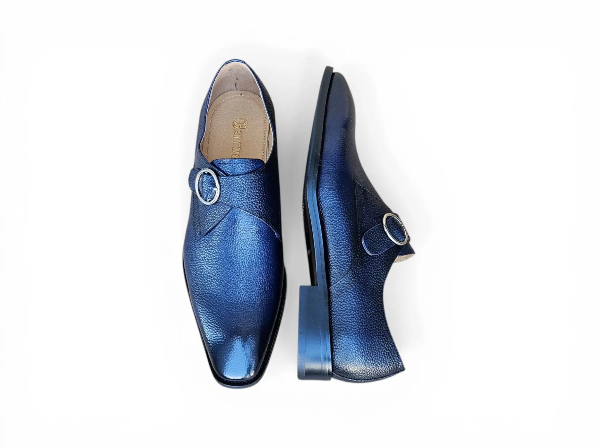 Carrucci Shoes Brandless Monk Strap Leather Shoes KS509 20 view 28