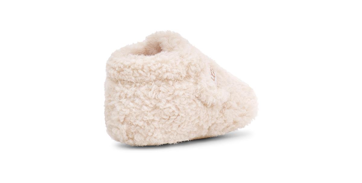UGG Bixbee Crib Toddlers' (TD) Booties — Natural Curly Faux Fur