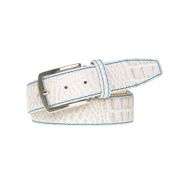 Snow Mock Croc Leather Belt