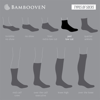 Men’s Bamboo Lightweight Dress Socks 6-Pack, Black & Grey
