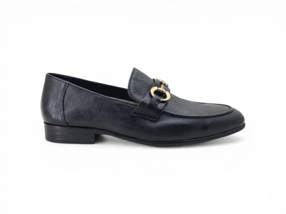 Carrucci Shoes Horse Bit Loafer Premium Soft Calf Leather For Office And Bar KS525 601 top view