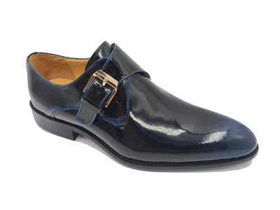 Carrucci Shoes Single Monk Slip On Soft Calf Patent Leather KS479 15P view 13