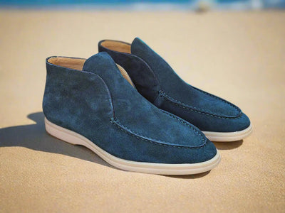 Carrucci Shoes Men's Soft Suede Comfort Loafer Suede KS715 03S