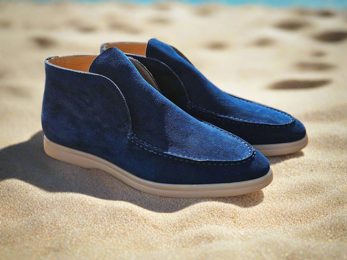 Carrucci Shoes Men's Soft Suede Comfort Loafer Suede KS715 03S