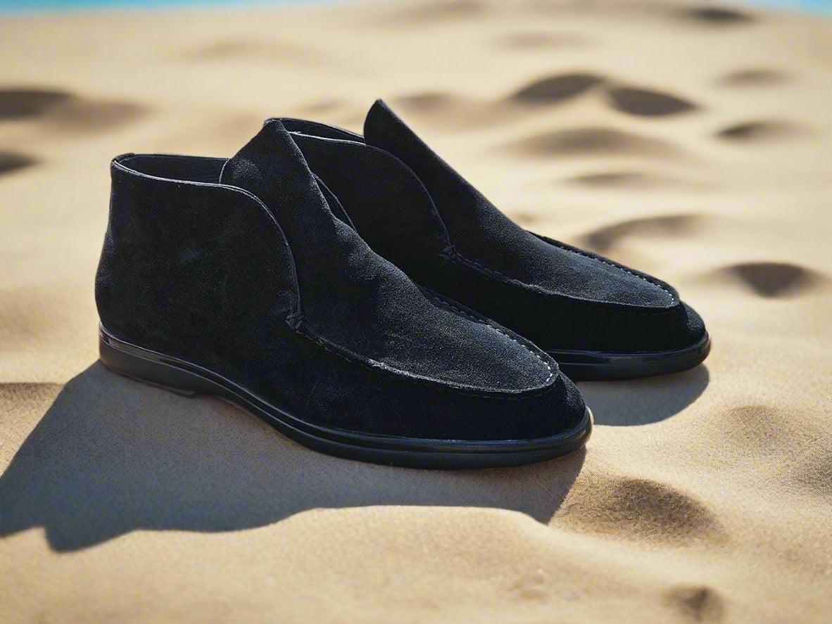Carrucci Shoes Men's Soft Suede Comfort Loafer Suede KS715 03S