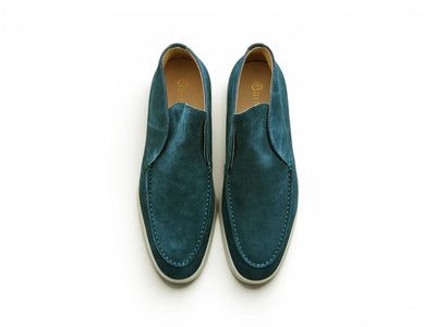 Carrucci Shoes Men's Soft Suede Comfort Loafer Suede KS715 03S
