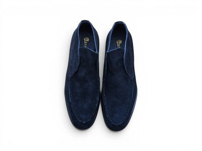 Carrucci Shoes Men's Soft Suede Comfort Loafer Suede KS715 03S